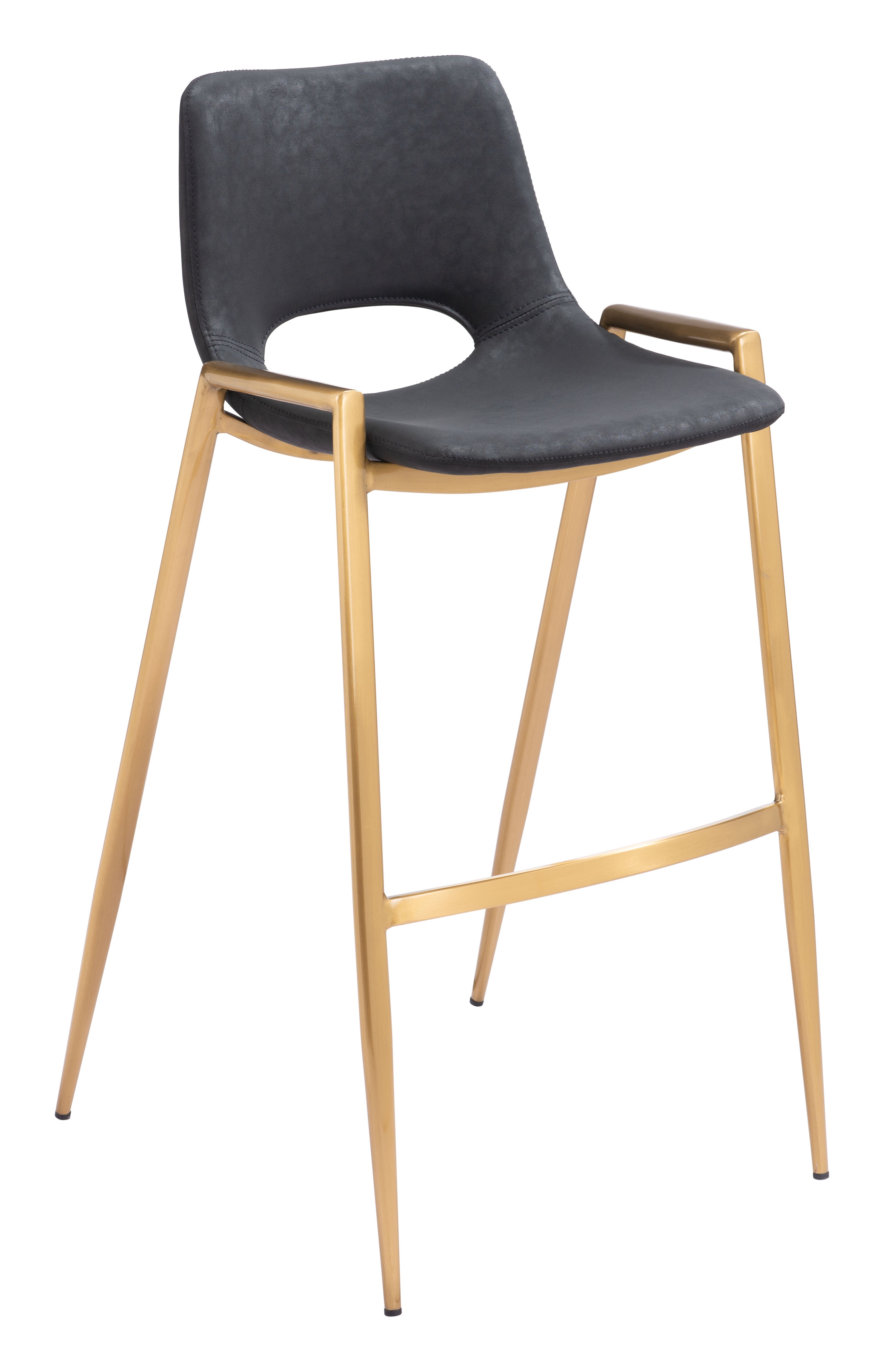 Desi Barstool Black & Gold