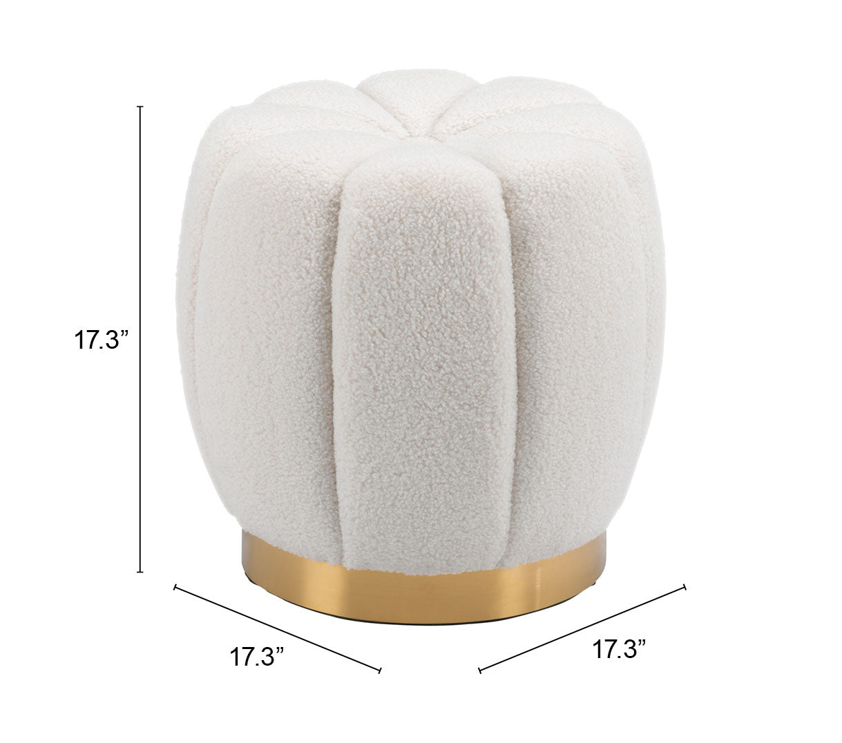 Napa Ottoman Ivory