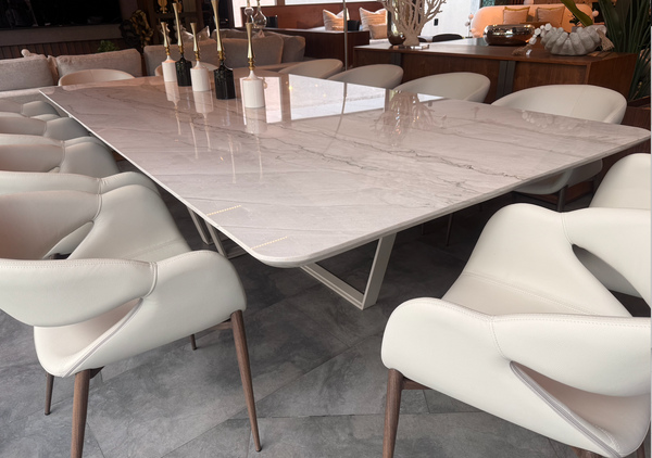 Mesa Comedor Cuarcita blanca